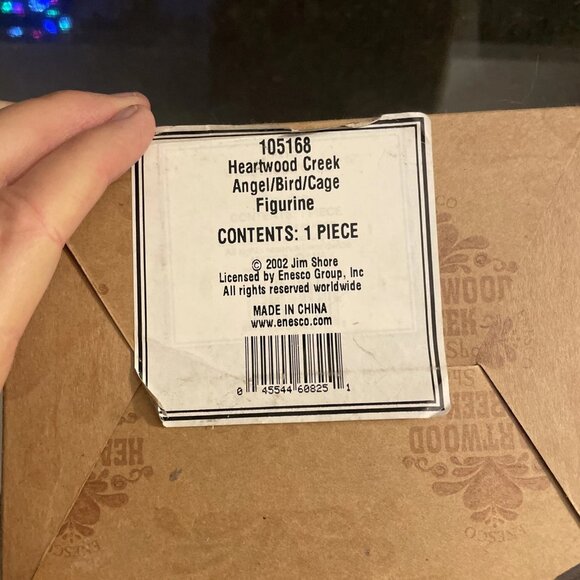 Jim Shore Angel with Bird Cage 2002 Figurine 105168 Heartwood Creek 6.5" - Picture 4 of 4